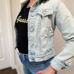 Girls washed Jean jacket
